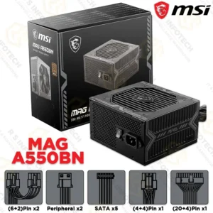 POWER SUPPLY MSI MAG 550W 80+ BRONZE
