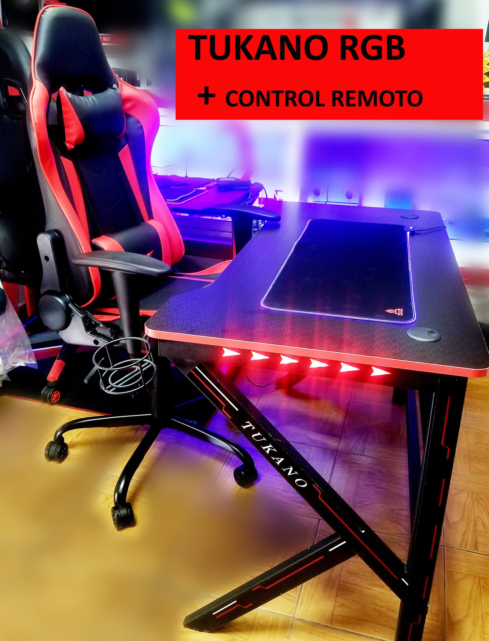 MESA GAMING RGB TUKANO - Imagen 3